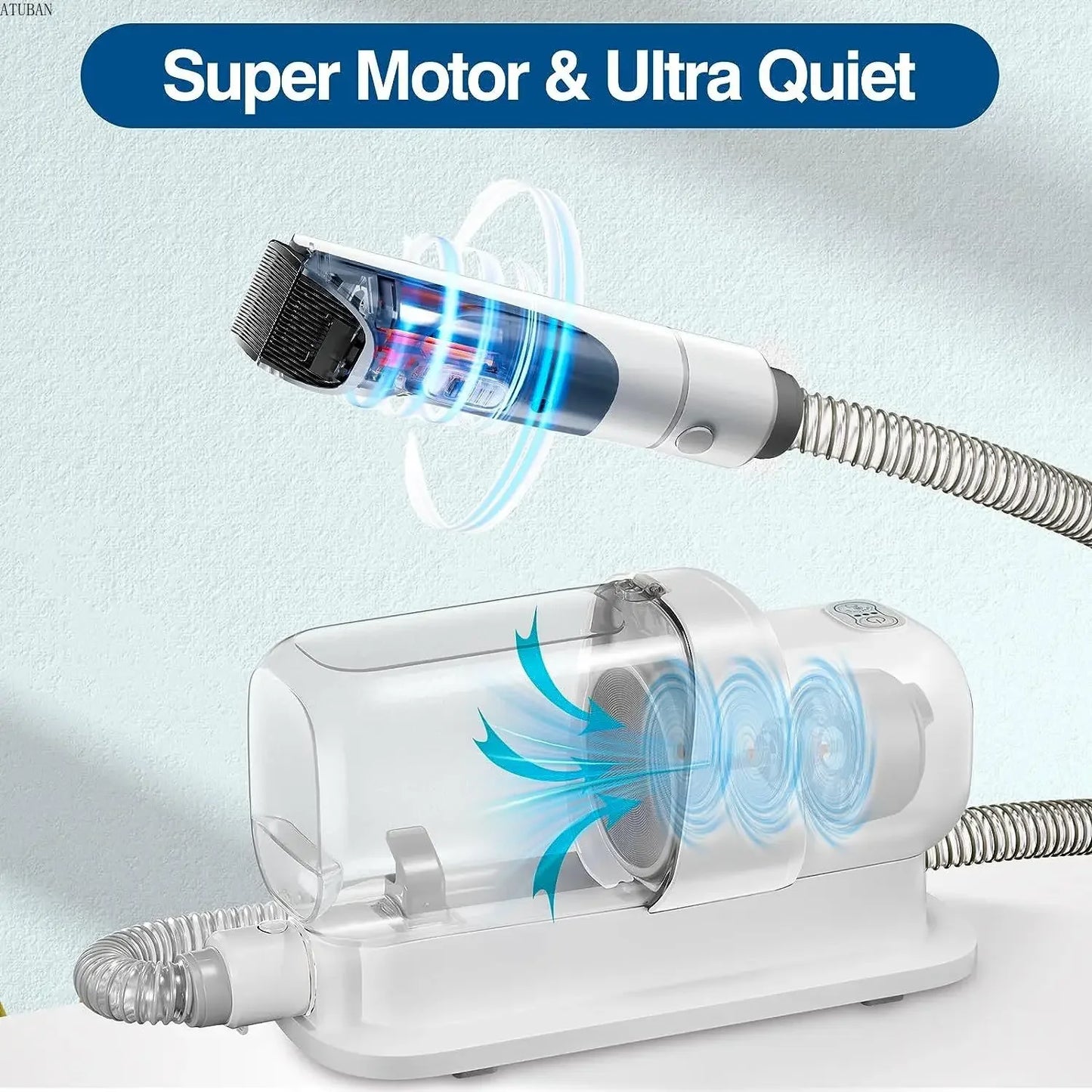 Dog Grooming Vacuum & Pet Grooming Kit - Tailtreasures