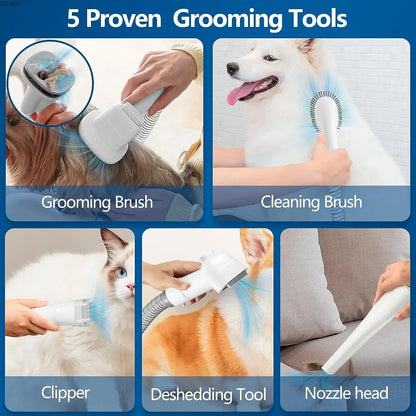 Dog Grooming Vacuum & Pet Grooming Kit - Tailtreasures
